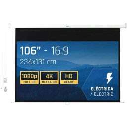 Iggual Pantalla de Proyección Eléctrica 16:9 106" 234x131 cm