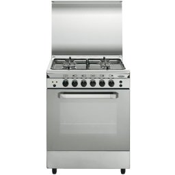 Vitrokitchen UN55IB Cocina de Gas Butano 4 Zonas + Horno Inox