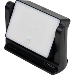 LUXULA LX SO400150 - Foco solar giratorio con sensor de movimiento, 6W, 3000K, IP65