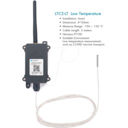 DRAGINO DRA LTC2-LT - Transmisor de temperatura LoRaWAN, sensor de temperatura bajo