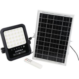 LUXULA LX SO400130 - Foco solar, proyector LED, batería, 6W, 550lm, 6500K, IP65