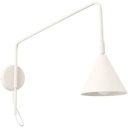 Aplique de pared Nox 1 beige con interruptor en base