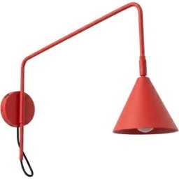 Aplique de pared Nox 1 rojo con interruptor en base