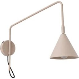 Aplique de pared Nox 1 taupe con interruptor en base