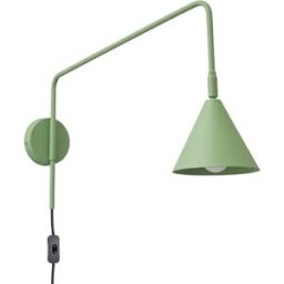 Aplique de pared Nox salvia interruptor en cable
