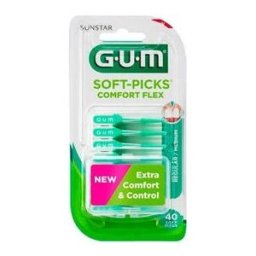 Gum Chicle Soft Picks Comfort Flex Flex Sticks Caja de 40 uds