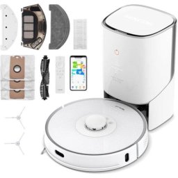 Robot Aspirador y Fregasuelos Sencor SRV 9385WH con Autovaciado Navegación LiDAR 4.000 Pa Luz UV-C