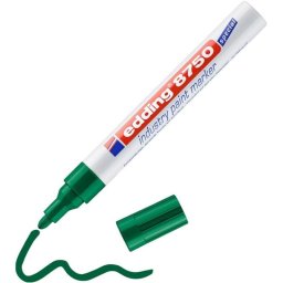 Marcador Permanente Edding 8750 Punta Redonda Verde Aluminio 2-4 mm