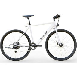 Bicicleta Eléctrica Sharp Hybrid E-Bike 250 W 21" Blanco Brillo