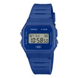 Reloj Casio F-91WB-2A1 Digital Azul Resina