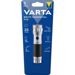 Linterna VARTA Brite Essential F10 20 lúmenes 19 metros plateado