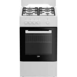 Cocina de gas Beko FSG522DWC 50 cm 4 quemadores horno 55 L grill blanco