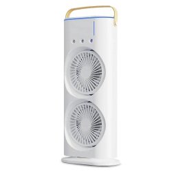 Ventilador Torre Dam Electronics Doble Cabezal 5W 3 Velocidades Nebulizador RGB con Mando