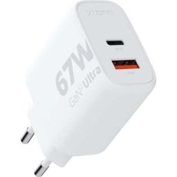 Cargador USB Xtorm GaN 67W USB-A/USB-C Blanco