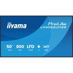 Monitor iiyama LH5066UHSB-B1AG 50" UltraHD 4K IPS WiFi Android 14 6,5 ms