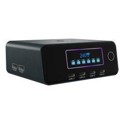 Cargador ICY BOX IB-PS2401 GaN 240W USB-C 4 puertos PD 3.1