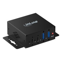 Hub InLine 4 puertos 5 Gb/s USB 3.2 Gen 1 modelo 35396H con metal