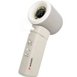 Mini Ventilador de Mano Verbatim 32344 Blanco Plata 6,5W 16000 RPM Batería 3000mAh Pantalla USB