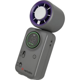 Mini Ventilador de Mano Verbatim 32347 10W 16000 RPM Batería 4000mAh Pantalla USB