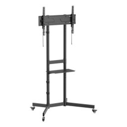 IGGUAL SRTV75 Soporte TV suelo ruedas 32 a 75" VESA 100x100 a 600x400 Máx 70Kg