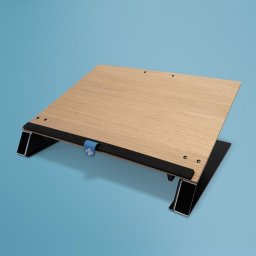 Portadocumentos ergonómico R-Go Read2Write aluminio roble A3
