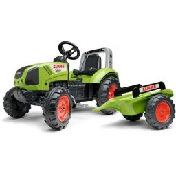 Tractor a pedales infantil FALK Claas Arion 430 con remolque y 75% plástico reciclado