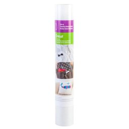 Cricut Giltter Iron-On Vinilo Textil Termoadhesivo con Purpurina 30.5 cm x 48 cm Blanco