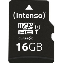 INTENSO 3423470 - Tarjeta de memoria MicroSDHC de 16 GB, Intenso Clase 10, UHS-1