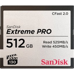 SANDISK SDCFSP-512G-G46D - Tarjeta de memoria CFast de 512 GB, Extreme Pro, 2.0 VPG130