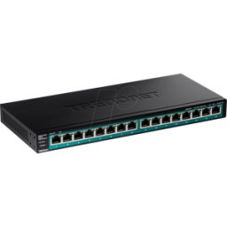 TRENDNET TRN TPE-TG161H - Switch, 16 puertos, Gigabit Ethernet, PoE+