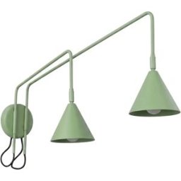 Aplique de pared Nox 2 salvia con interruptor