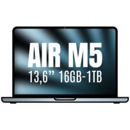 Apple Macbook Air 13,6"/ M5 10-Core CPU/ 16GB/ 1TB SSD/ 10-Core GPU/ Azul