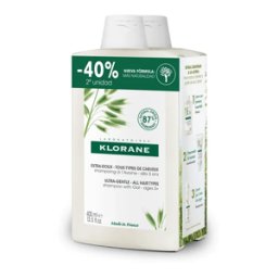 KLORANE Champú Avena 2 x 400 ml