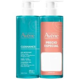 AVÈNE Pack Gel Limpiador Purficante Cleanance 2x400 ml