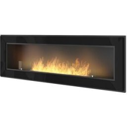 Chimenea de bioetanol empotrada Frame 1500 SimpleFire con cristal negro