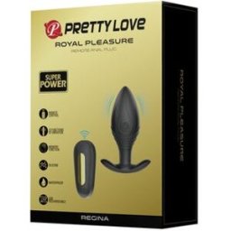 Pretty love Regina Plug Anal Vibrador Recargable Negro 1 ud