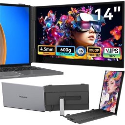 Monitor portátil Blackview SCM6 14" FHD 60Hz Ultrafino Altavoz TÜV Compatible portátiles 13-17.3