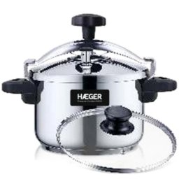 Olla a presión Haeger PC-4SS.018A 4 L Acero inoxidable 22 cm