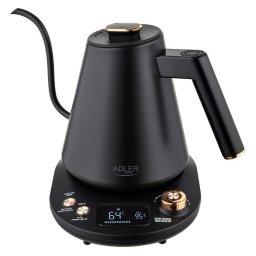 Tetera eléctrica Adler AD 1349 1 L 1100 W Negro Oro