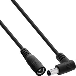 Cable extensión DC InLine 0,5 m conector 5,5 x 2,1 mm 12-24 V