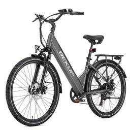Bicicleta eléctrica Bekup V1 26" 250W 36V 14,5Ah Shimano 7V suspensión doble gris