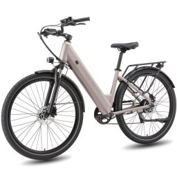 Bicicleta eléctrica Maxturn Lira 250W 48V 15Ah 28" dorado urbana