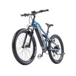 Bicicleta eléctrica Kimdyma K01 500 W 48 V 20 Ah suspensión total azul