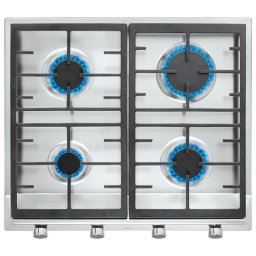 Teka EX 60.1 4G AI AL CI Placa de Gas Natural 4 Zonas Acero Inoxidable