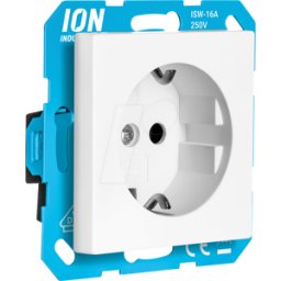 ION INDUSTRIES ION 10300214 - Enchufe de pared RA con protección táctil V1/J1/D1, blanco alpin