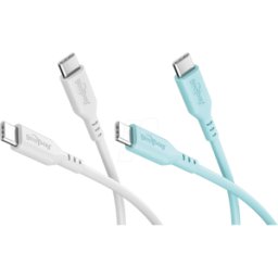 GOOBAY 81259 - Cable de sincronización y carga, USB-C, silicona, 1,5 m, turques