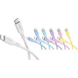 GOOBAY 81252 - Cable de sincronización y carga, USB-C, silicona, 1,5 m, juego d