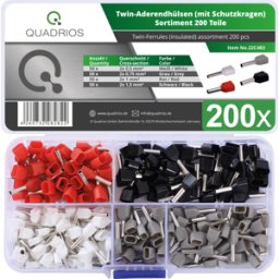 QUADRIOS QUAD 22C483 - Duo-Aderendhu¨set aislado, 200 piezas, 0,5 - 1,5 mm²