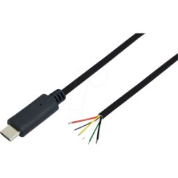 BKL 10080126 - Conector USB C - extremos libres, ancho de llave, 2,0 m