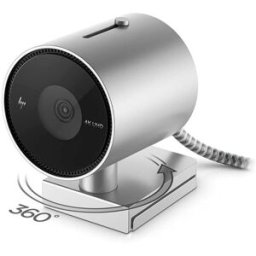 Webcam HP 950 4K (4C9Q2AA ABB), USB, Plata, Nuevo